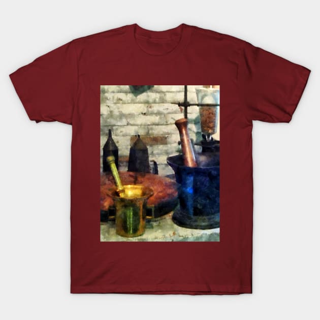 Three Mortar and Pestles T-Shirt by SusanSavad